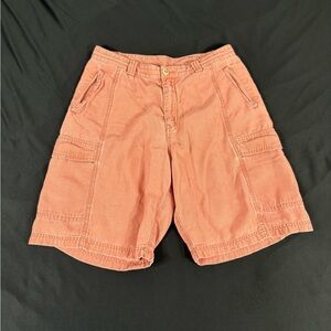 Tommy Bahama Relax Mens Orange Cargo Shorts Size 32